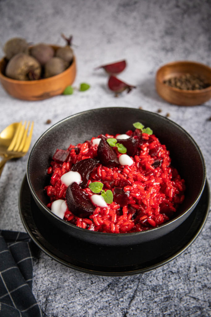 No Wine Beetroot Risotto